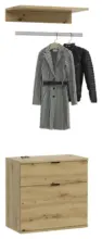 m&ouml;max Dornbirn - Ihr Trendm&ouml;belhaus in Dornbirn Garderobe Projekt X 2-teilig ca.60x61x34cm Eichefarben