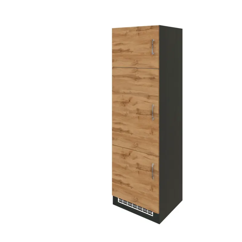 Held K&uuml;hlschrank-Umbauschrank ca. 60 cm Eiche/Anthrazit