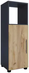 Midischrank Flandu Honigeiche/Schwarz