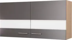 K&uuml;chenoberschrank Merle Grau/Eichefarben