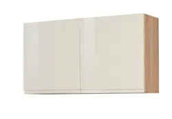 K&uuml;chenoberschrank "Cardiff" Creme/Eiche