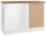 m&ouml;max Dornbirn - Ihr Trendm&ouml;belhaus in Dornbirn Eckunterschrank Monza ca. 120x86 cm Wei&szlig;/Eiche