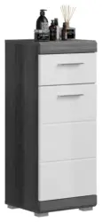 Unterschrank Scout ca. 37x88 cm Anthrazit/Wei&szlig;