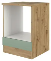 Herdumbauschrank Cara ca. 60x85x57 cm Gr&uuml;n/Eiche