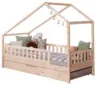 Hausbett Lou m. Zusatzbett ca. 100x200 cm Holz