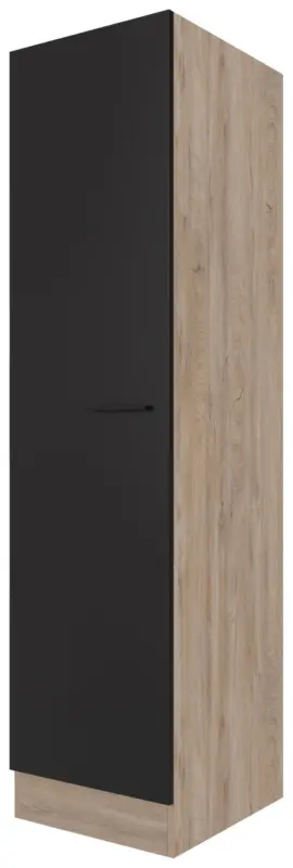 Geschirrschrank Capri Schwarz/Eichefarben