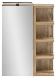 Spiegelschrank Matteo mit LED Eiche 1-t&uuml;rig