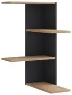 m&ouml;max Dornbirn - Ihr Trendm&ouml;belhaus in Dornbirn Eckregal BALOS Schwarz ca. 45x77x45cm
