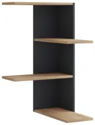 Eckregal BALOS Schwarz ca. 45x77x45cm