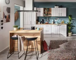 K&uuml;chenblock Anton mit Ger&auml;ten ca. 310-124 cm Wei&szlig;