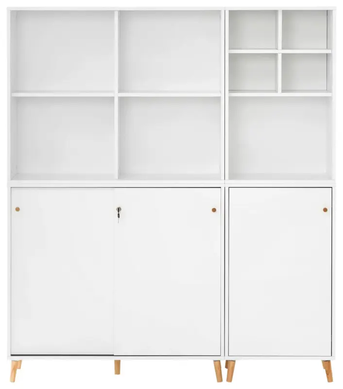 Aktenschrank Set US1000 Wei&szlig; ca. 101,05x174,2x41cm