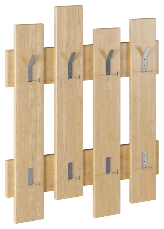 Wandgarderobe Wave ca.64x81cm Eiche