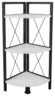Eckregal INSASI 2 Schwarz/Wei&szlig; ca. 34x87x34 cm
