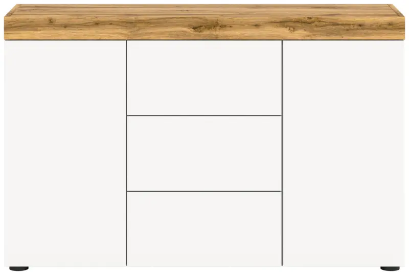 Sideboard Sugar Wei&szlig;/Eiche Wotan