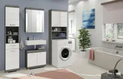 Badezimmer Scout 4-tlg. ca. 160 cm Anthrazit/Wei&szlig;