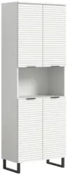 Hochschrank Riff Wei&szlig;/Schwarz
