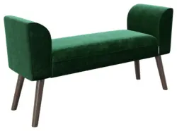 PLAYBOY Hockerbank Tiffany Samt Gr&uuml;n H: 54,50 cm