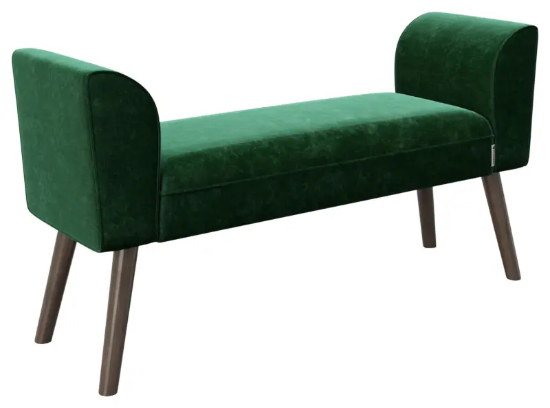 PLAYBOY Hockerbank Tiffany Samt Gr&uuml;n H: 54,50 cm