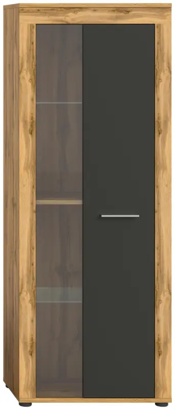 Vitrine Jam ca. 60x159x35 cm Grau