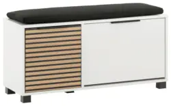 Garderobenbank ca.98,4x47,2x33,5cm Wei&szlig;