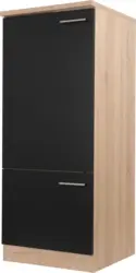 Ger&auml;teumbauschrank Merle Schwarz/Eichefarben