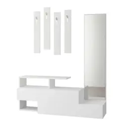 Garderobe Ramda ca. 137x154x35 cm Wei&szlig;