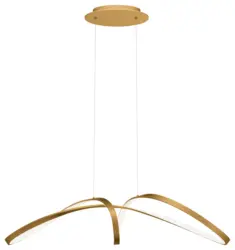 Pendelleuchte Curve Goldfarben max. 42 Watt