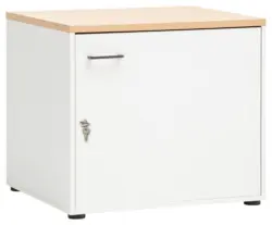 Mehrzweckschrank Solea Wei&szlig;/Eiche