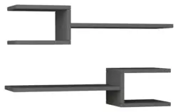 Wandboard Fork ca. 75x17x20 cm Anthrazit