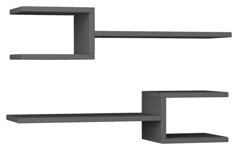 Wandboard Fork ca. 75x17x20 cm Anthrazit