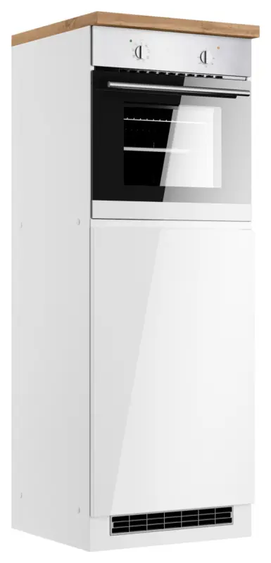 Ger&auml;teumbauschrank Monza ca. 60x166 cm Wei&szlig;/Eiche