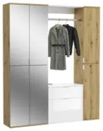 m&ouml;max Dornbirn - Ihr Trendm&ouml;belhaus in Dornbirn Garderobe Projekt X ca. 152x193 cm Eiche/Wei&szlig;