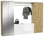 m&ouml;max Dornbirn - Ihr Trendm&ouml;belhaus in Dornbirn Garderobe Projekt X ca. 243x193 cm Eiche/Wei&szlig;