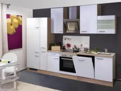 K&uuml;chenblock Valero mit Ger&auml;ten Eiche/Wei&szlig; B: ca. 310 cm