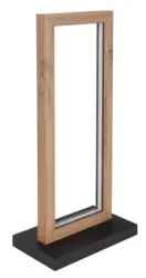 LED-Tischleuchte Mandera Schwarz/Braun max. 12 Watt