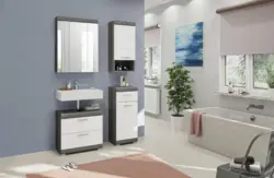 Badezimmer Scout 4-tlg. ca. 97 cm Anthrazit/Wei&szlig;