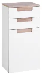 Unterschrank Siena Wei&szlig;/Eichefarbe