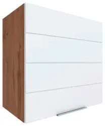 K&uuml;chenoberschrank Florenz ca. 60 cm Wei&szlig;/Eiche