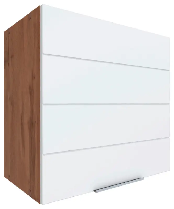 K&uuml;chenoberschrank Florenz ca. 60 cm Wei&szlig;/Eiche