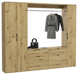 Garderobe Projekt X ca. 212x193 cm Artisan Eiche