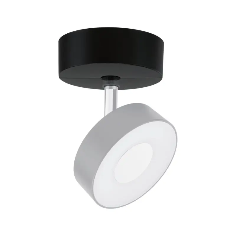 Schienensystem-Strahler Single Spot Base in Schwarz