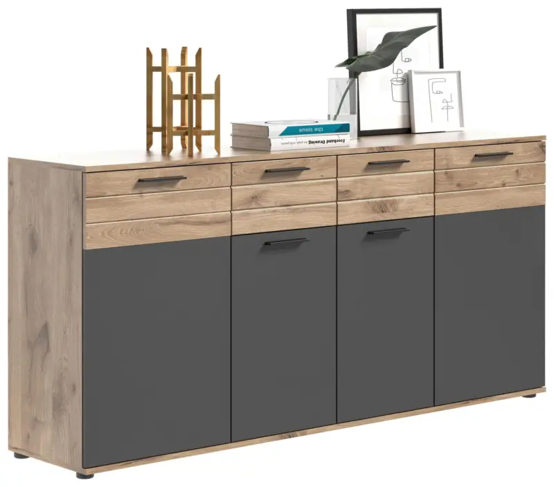 Kommode Mason ca. 180x87 cm Eiche/Grau