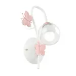 m&ouml;max Dornbirn - Ihr Trendm&ouml;belhaus in Dornbirn Kinderwandleuchte Butterfly Wei&szlig;/Pink max. 6 Watt Wandlampe