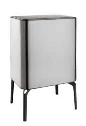 Abfalleimer Michael aus Edelstahl 2x ca. 12,7 l