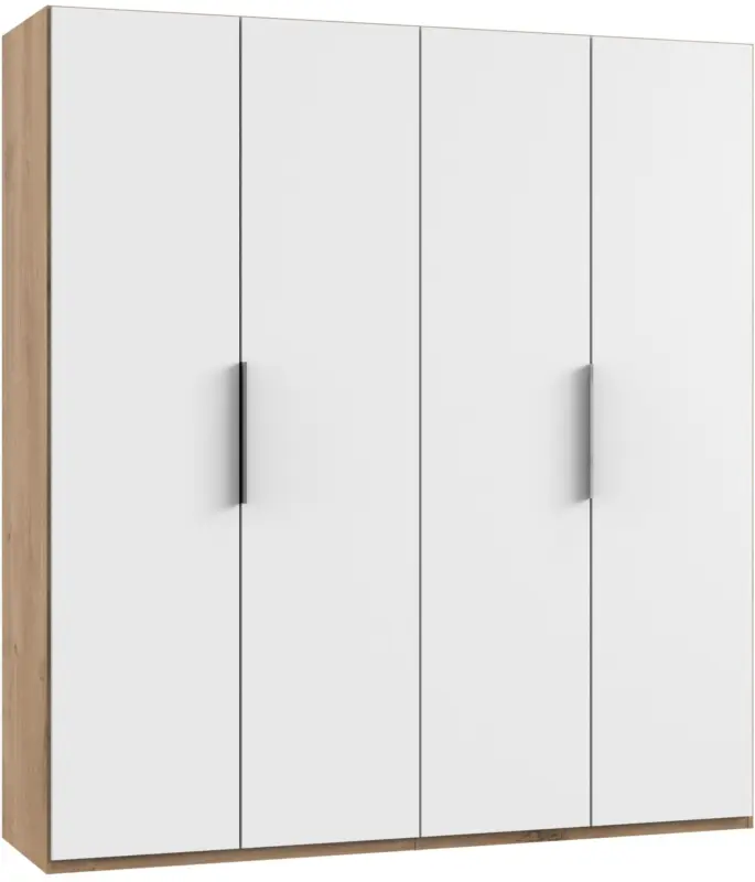 Dreht&uuml;renschrank Level 36A ca. 200x216x58 cm Wei&szlig;/Eiche