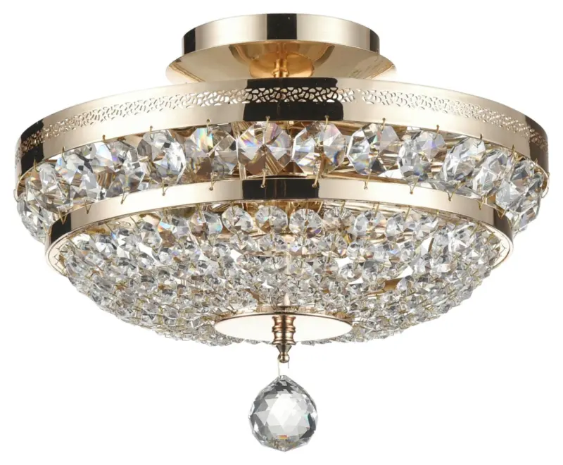 Kronleuchte Ottilia Goldfarben max. 60 Watt