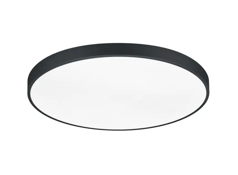 LED-Deckenleuchte Waco Schwarz max. 51 Watt Deckenlampe