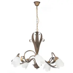 Kronleuchter Sonia Bronzefarben max. 6 Watt