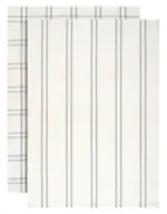 m&ouml;max Dornbirn - Ihr Trendm&ouml;belhaus in Dornbirn Geschirrtuch-Set Anthrazit/Wei&szlig;, 2-teilig