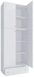Kleiderschrank Lona XXL Wei&szlig; ca. 70x200x39 cm